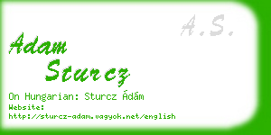 adam sturcz business card